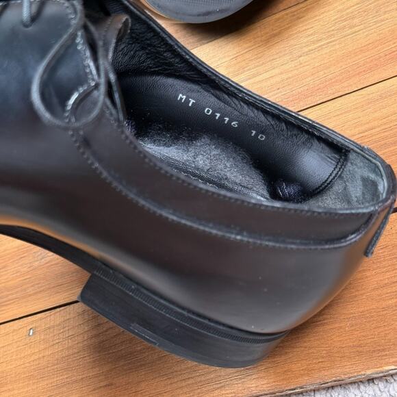 Louis Vuitton Black Leather Lace Up Derby Shoes Size 11 Dress Luxury Designer main image 8